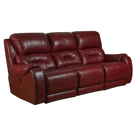 Sofa with 3 Recliners and POWER PLUS